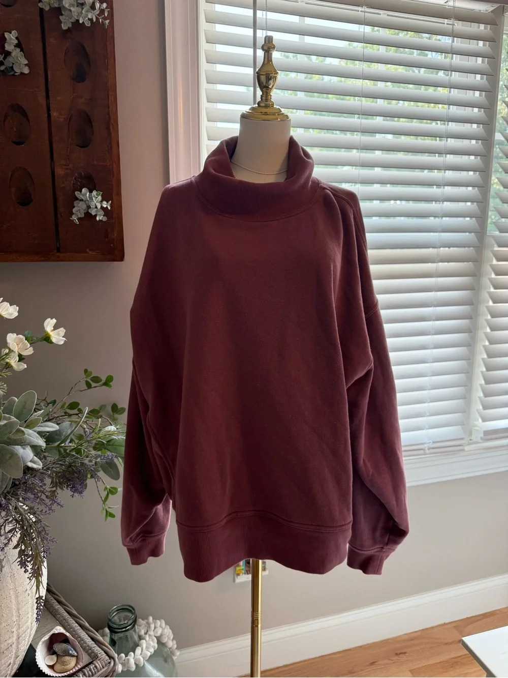 ALO - Women's Oversized Cowl Neck Sweater - Dusty Plum